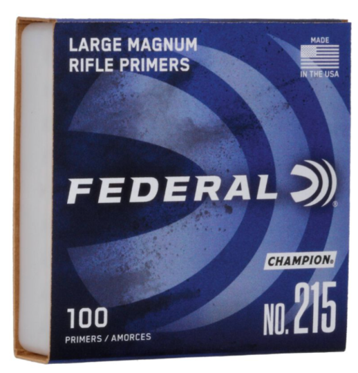 Federal Large Magnum Rifle Primers No#215 x100